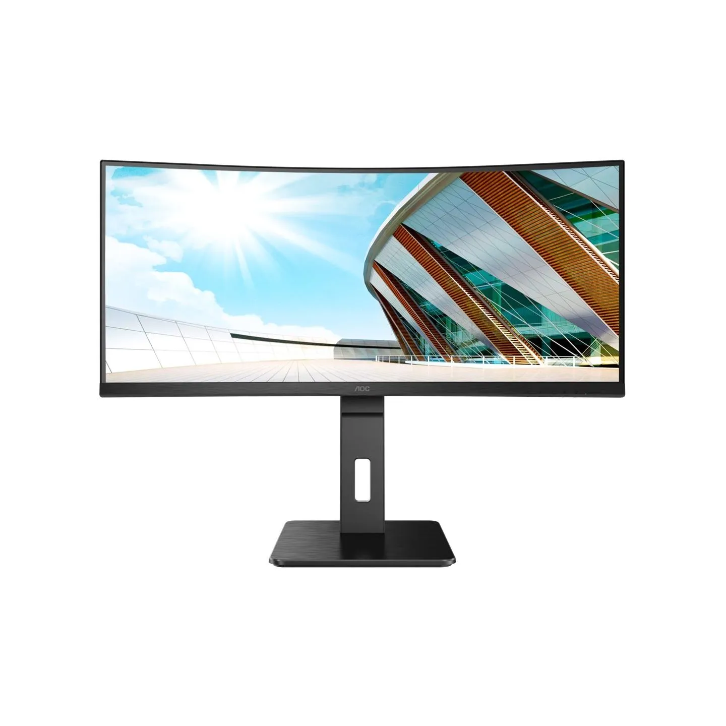 AOC | Curved Monitor | CU34P2A | 34 " | VA | 21:9 | 100 Hz | 1 ms | 3440 × 1440 | 300 cd/m² | Headphone out (3.5mm) | HDMI ports