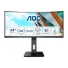 AOC | Curved Monitor | CU34P2A | 34 " | VA | 21:9 | 100 Hz | 1 ms | 3440 × 1440 | 300 cd/m² | Headphone out (3.5mm) | HDMI ports