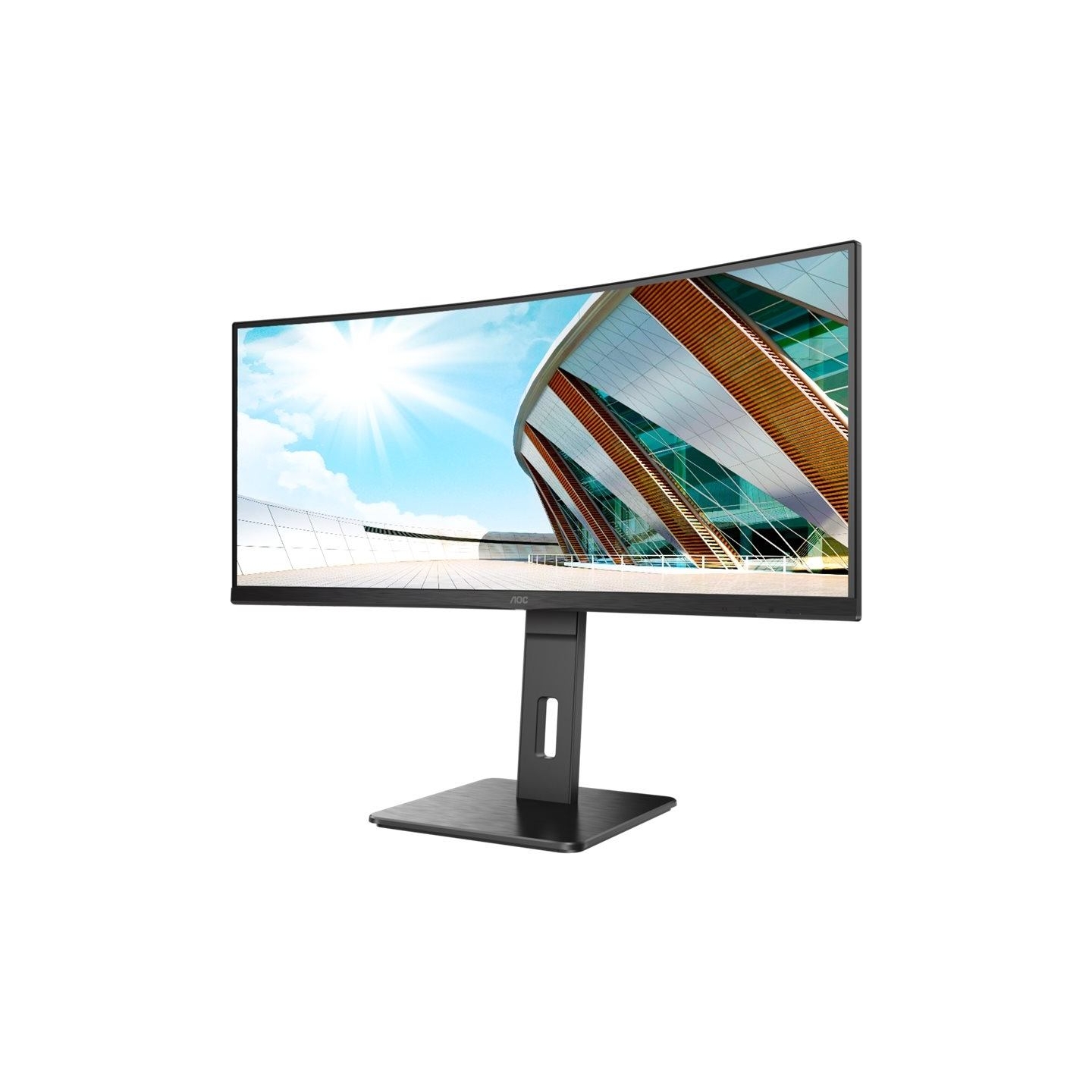 AOC | Curved Monitor | CU34P2A | 34 " | VA | 21:9 | 100 Hz | 1 ms | 3440 × 1440 | 300 cd/m² | Headphone out (3.5mm) | HDMI ports