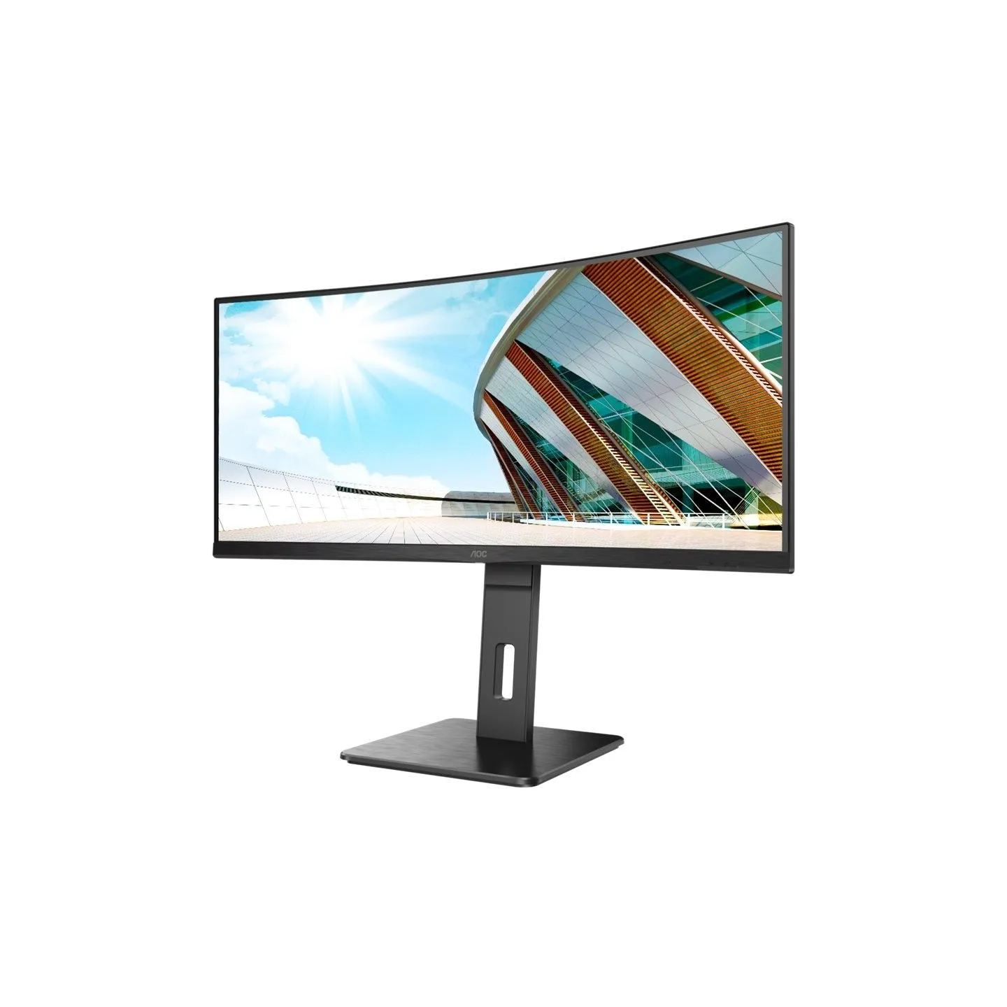 AOC | Curved Monitor | CU34P2A | 34 " | VA | 21:9 | 100 Hz | 1 ms | 3440 × 1440 | 300 cd/m² | Headphone out (3.5mm) | HDMI ports