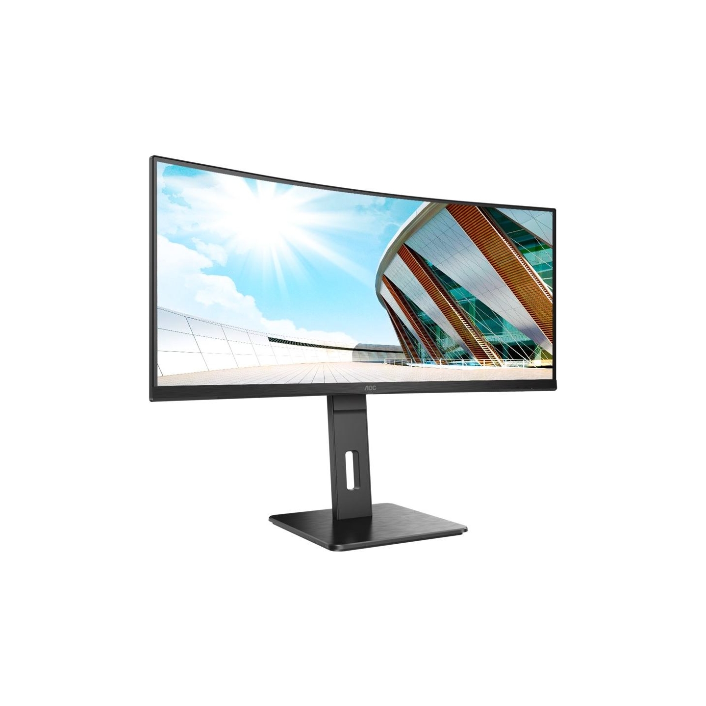 AOC | Curved Monitor | CU34P2A | 34 " | VA | 21:9 | 100 Hz | 1 ms | 3440 × 1440 | 300 cd/m² | Headphone out (3.5mm) | HDMI ports