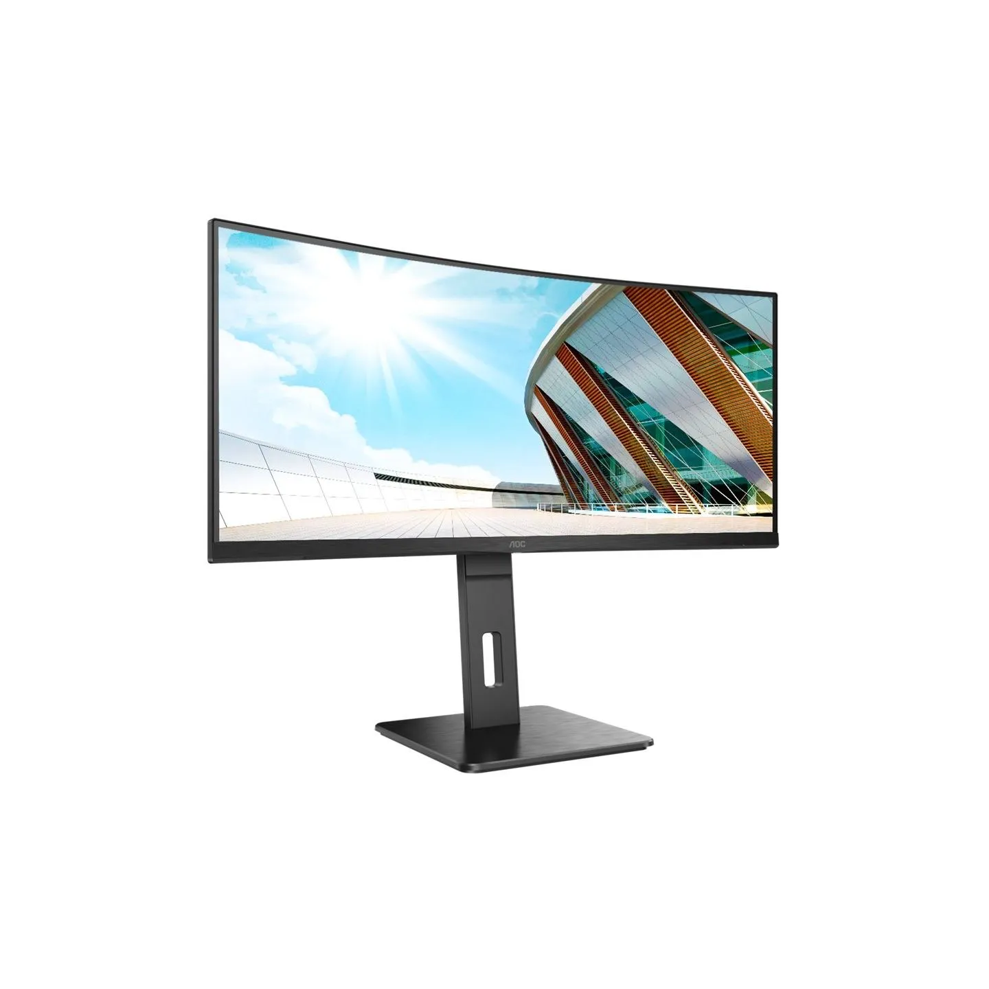 AOC | Curved Monitor | CU34P2A | 34 " | VA | 21:9 | 100 Hz | 1 ms | 3440 × 1440 | 300 cd/m² | Headphone out (3.5mm) | HDMI ports