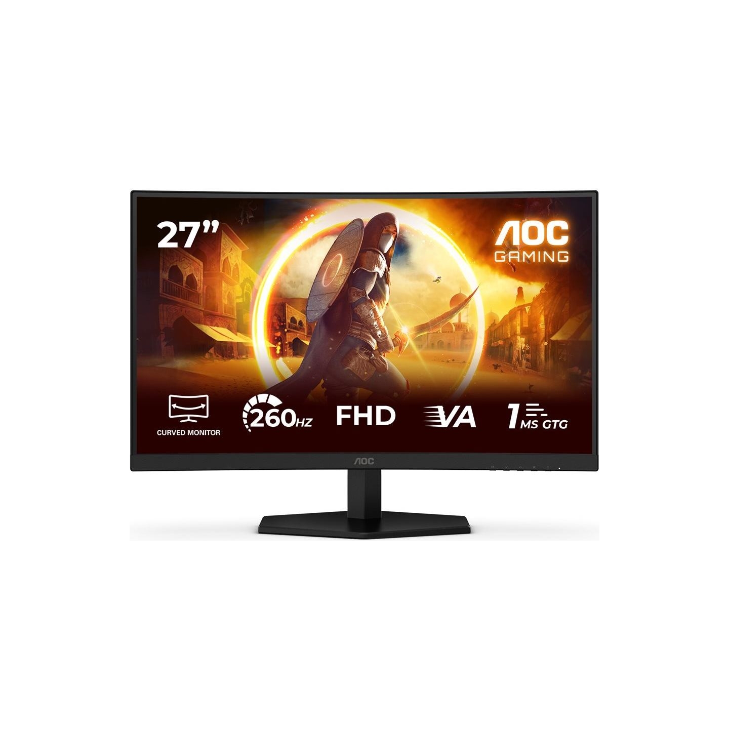 AOC Monitor 27 inch C27G42ZE Curved VA 260Hz HDMI DP