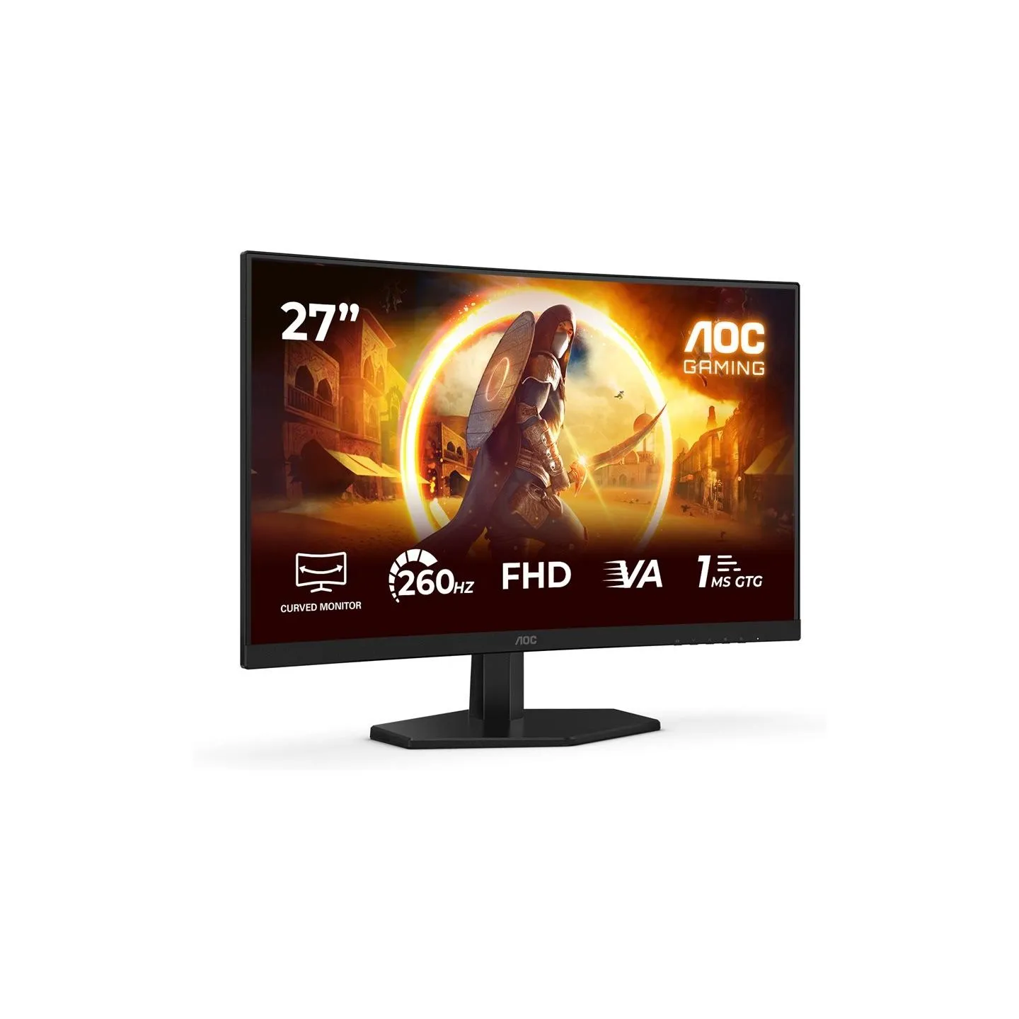 AOC C27G42ZE | 27 " | Fast VA | FHD | 16:9 | 260 Hz | 1 ms | 1920 x 1080 pixels | 300 cd/m² | HDMI ports quantity 1 | Black