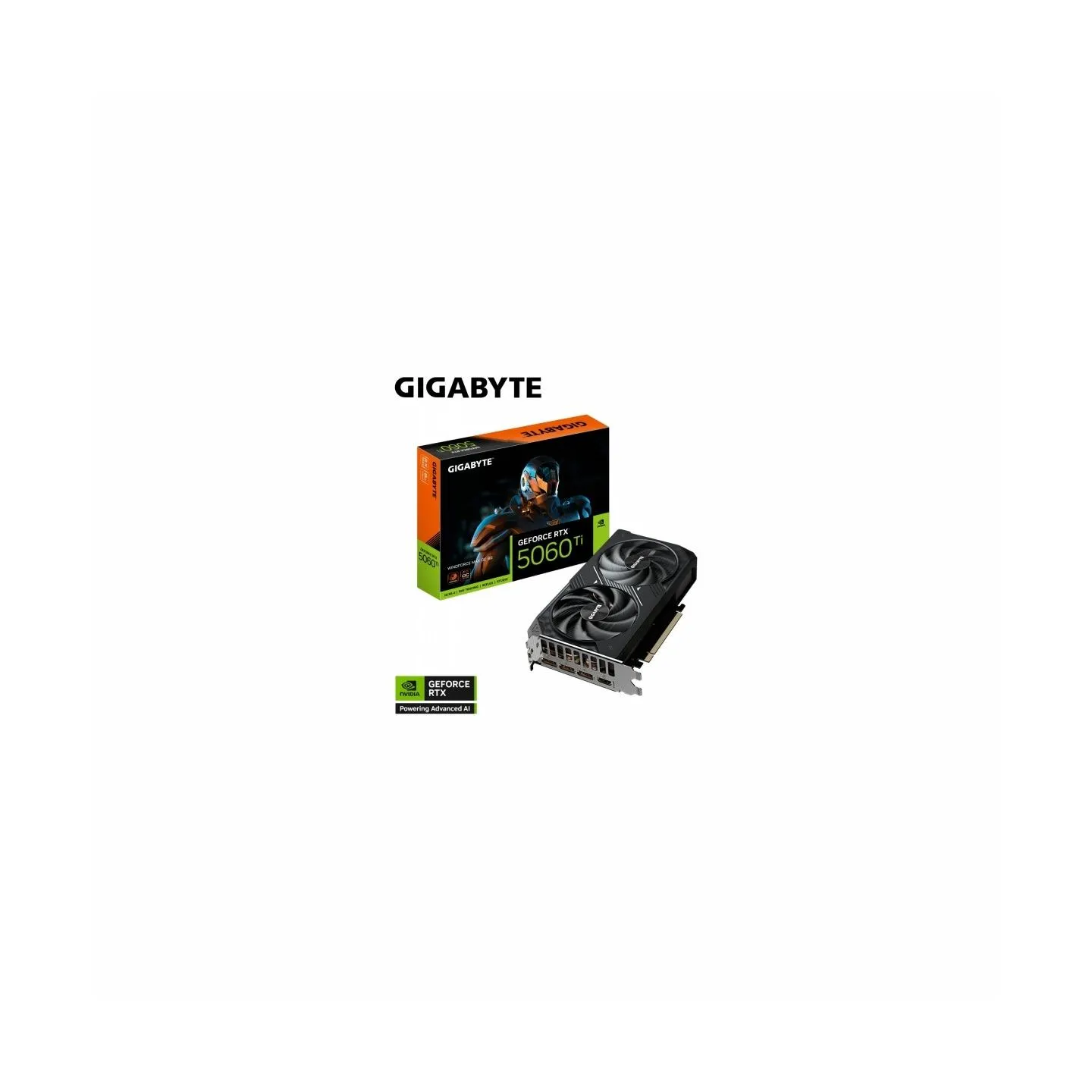 Gigabyte Graphics card GeForce RTX 5060 Ti WINDFORCE MAX OC 8G 128BIT GDDR7 3DP/HDMI