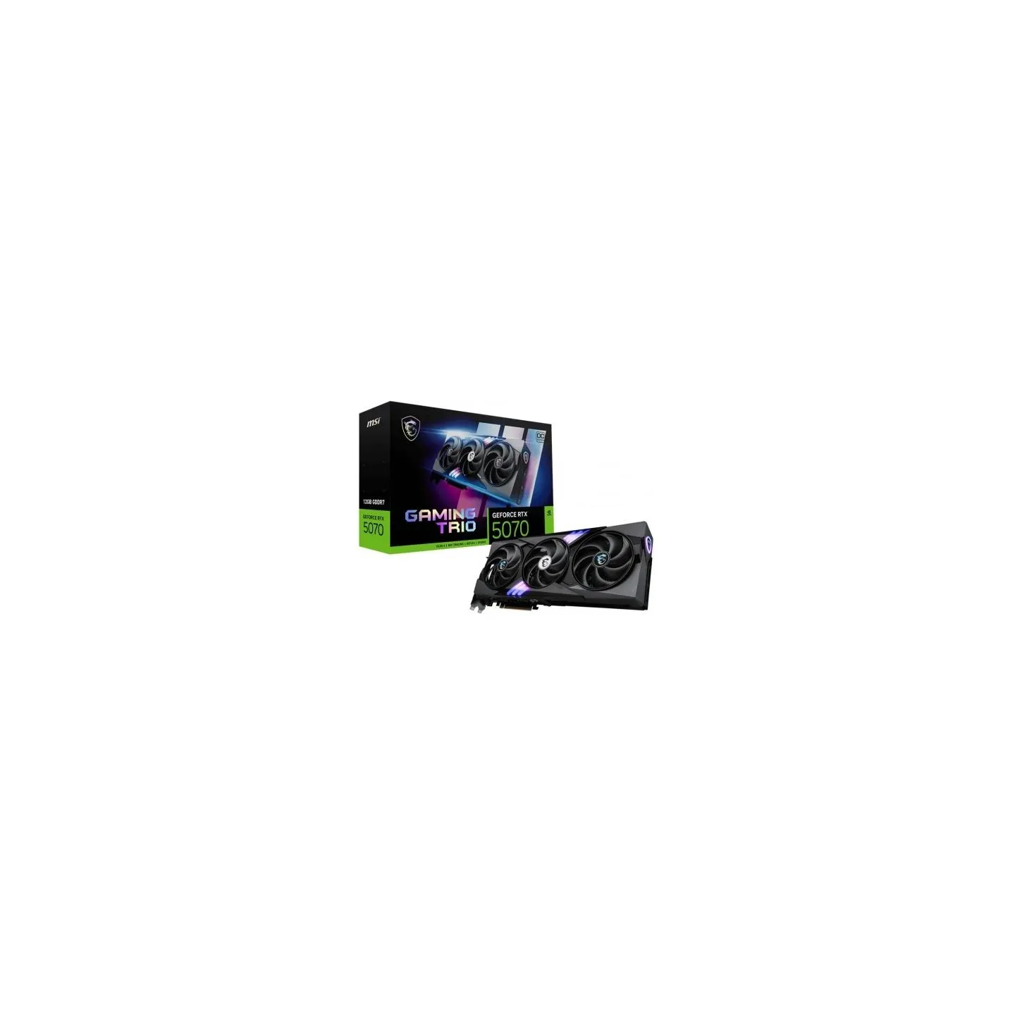 MSI Graphics card GeForce RTX 5070 12G GAMING TRIO OC GDDR7 192bit HDMI/3DP
