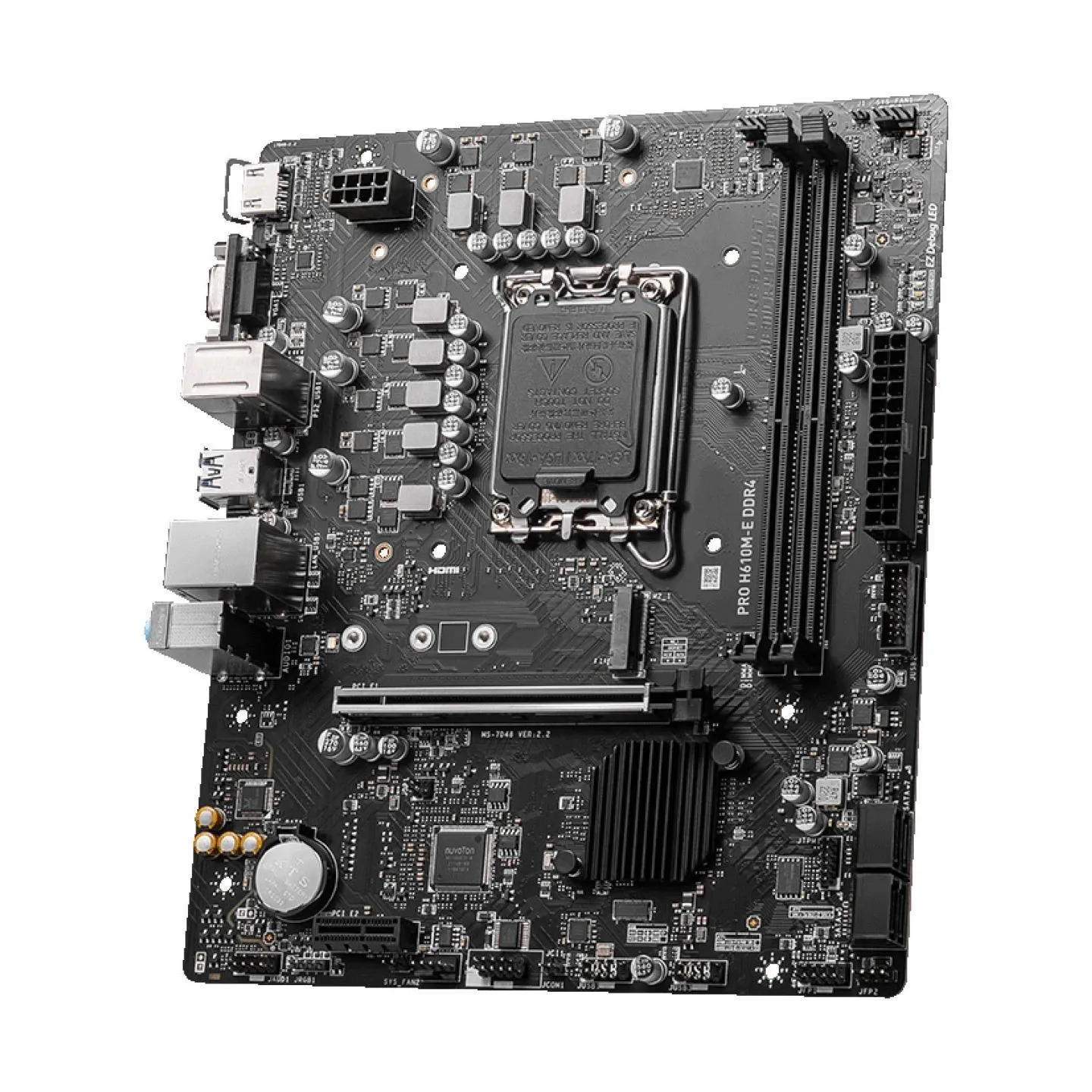 MSI Mainboard|MSI|Intel H610|LGA1700|MicroATX|Memory DDR4|Memory slots 2|1xPCI-Express 1x|1xPCI-Express 16x|1xM.2|1x15pin D-sub|