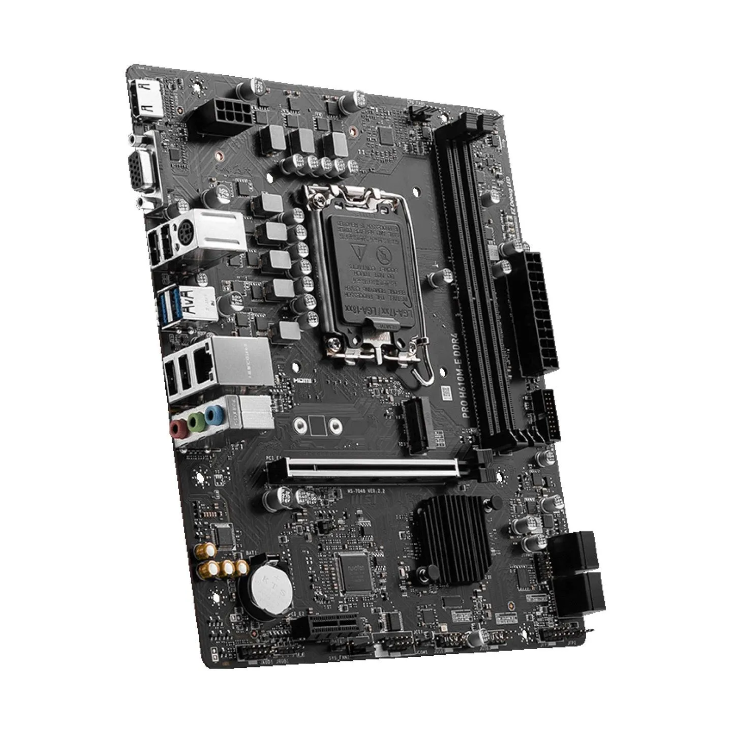 MSI Mainboard|MSI|Intel H610|LGA1700|MicroATX|Memory DDR4|Memory slots 2|1xPCI-Express 1x|1xPCI-Express 16x|1xM.2|1x15pin D-sub|