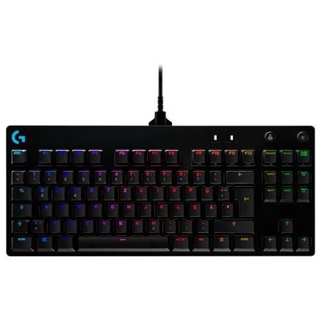 Logitech G PRO TKL Corded Mechanical Gaming Keyboard - BLACK - US INT'L - USB - CLICKY