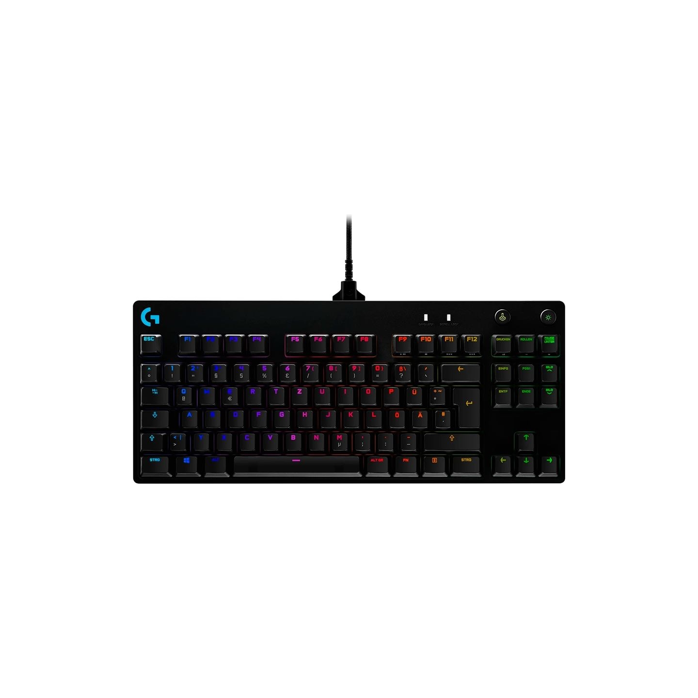 Logitech G PRO TKL Corded Mechanical Gaming Keyboard - BLACK - US INT'L - USB - CLICKY