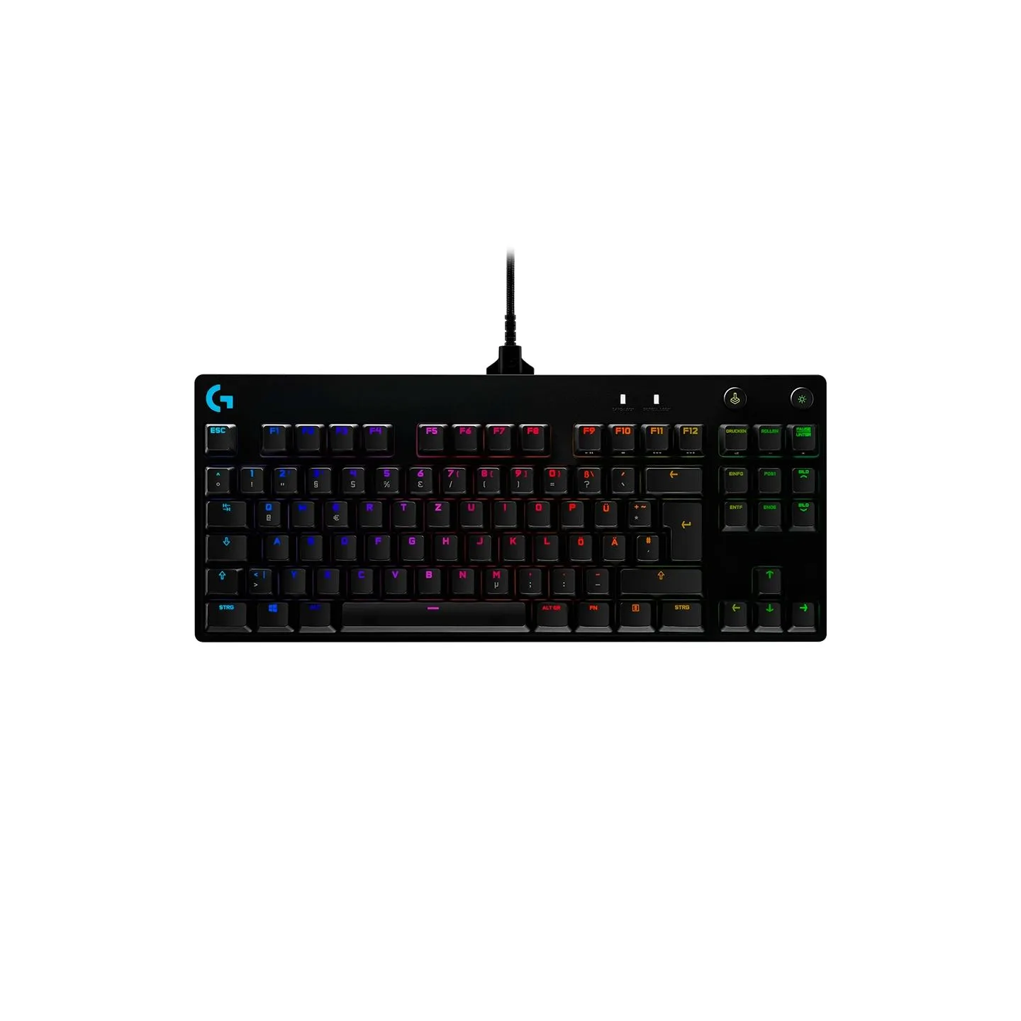 Logitech G PRO TKL Corded Mechanical Gaming Keyboard - BLACK - US INT'L - USB - CLICKY