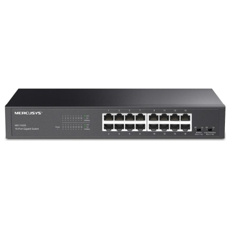 Mercusys Switch|MERCUSYS|MS116GS|16x10Base-T / 100Base-TX / 1000Base-T|MS116GS