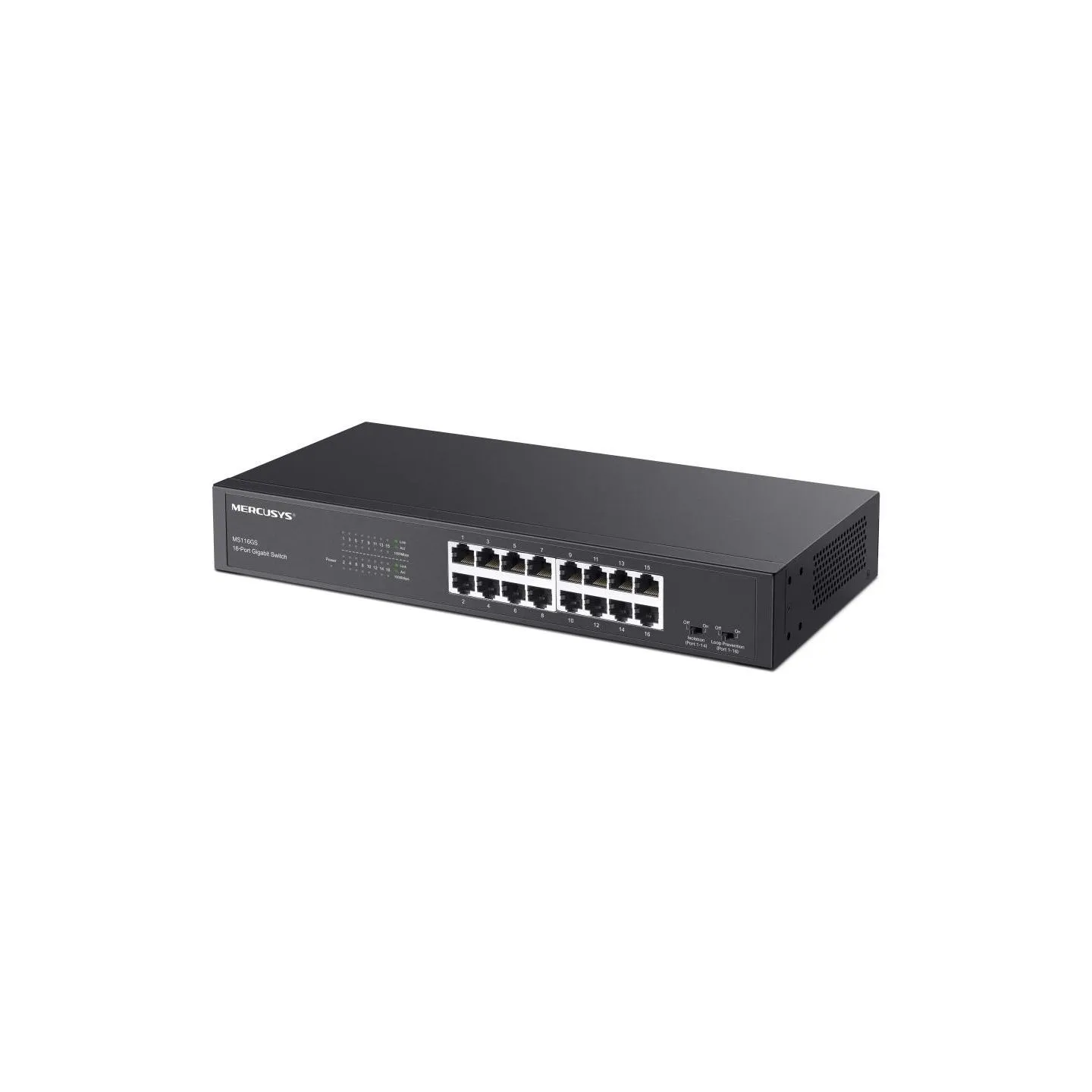Mercusys Switch|MERCUSYS|MS116GS|16x10Base-T / 100Base-TX / 1000Base-T|MS116GS