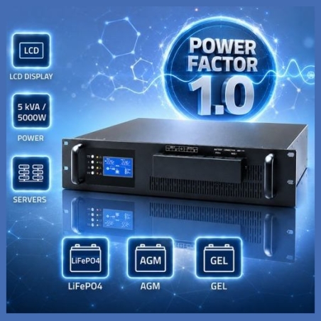 Qoltec Pure Sine Wave UPS for RACK 5kVA 5000W PF1.0