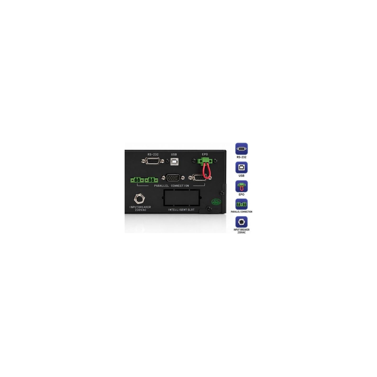 Qoltec Pure Sine Wave UPS for RACK 5kVA 5000W PF1.0