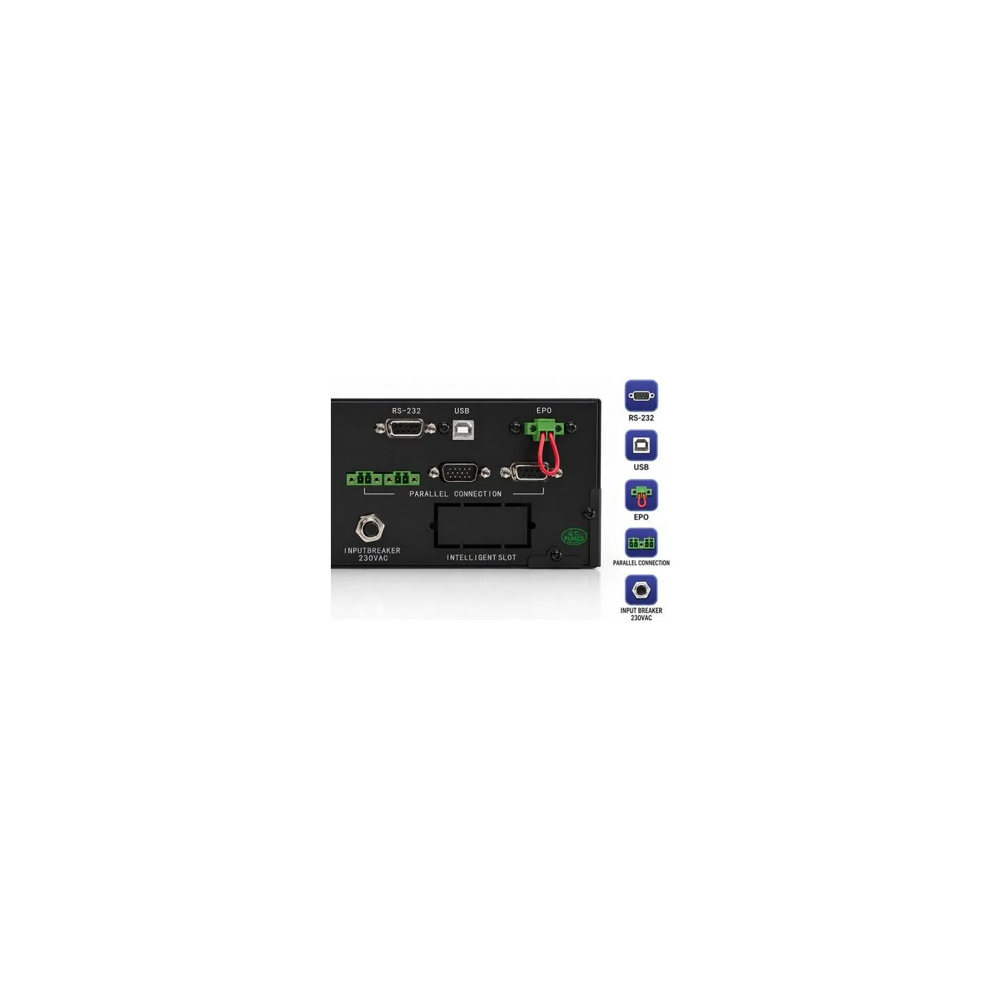 Qoltec Pure Sine Wave UPS for RACK 3kVA 3000W PF1.0