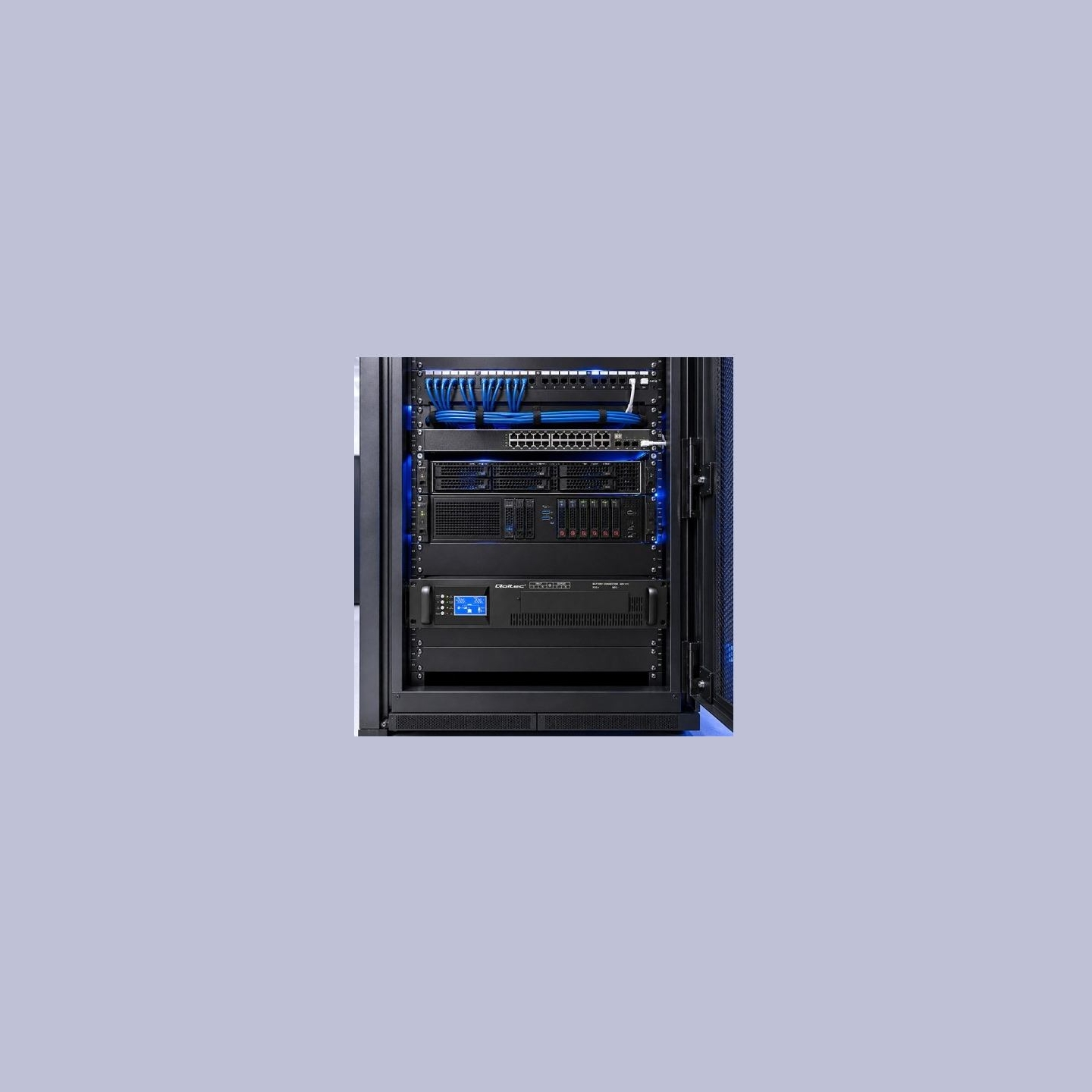 Qoltec Pure Sine Wave UPS for RACK 3kVA 3000W PF1.0