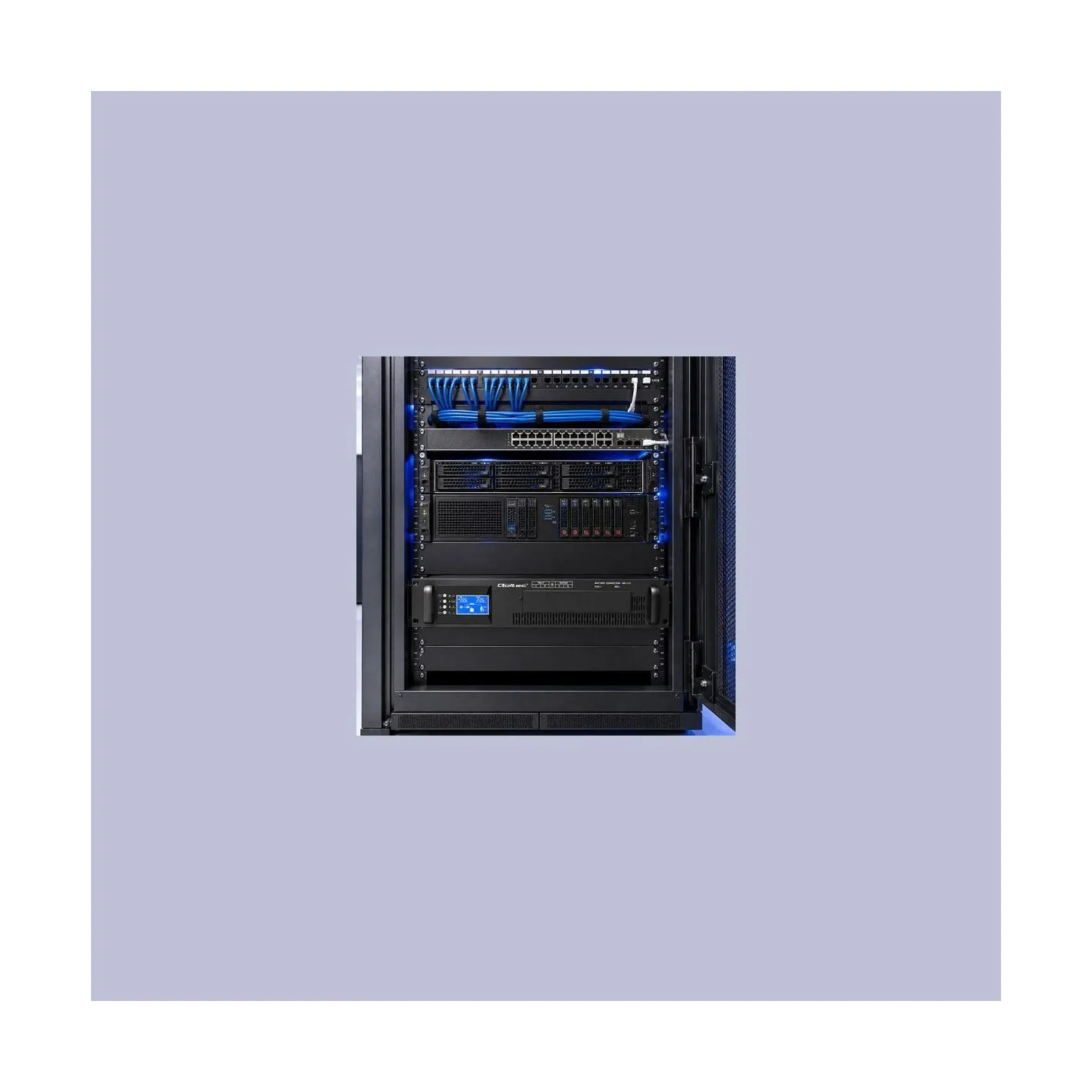 Qoltec Pure Sine Wave UPS for RACK 3kVA 3000W PF1.0