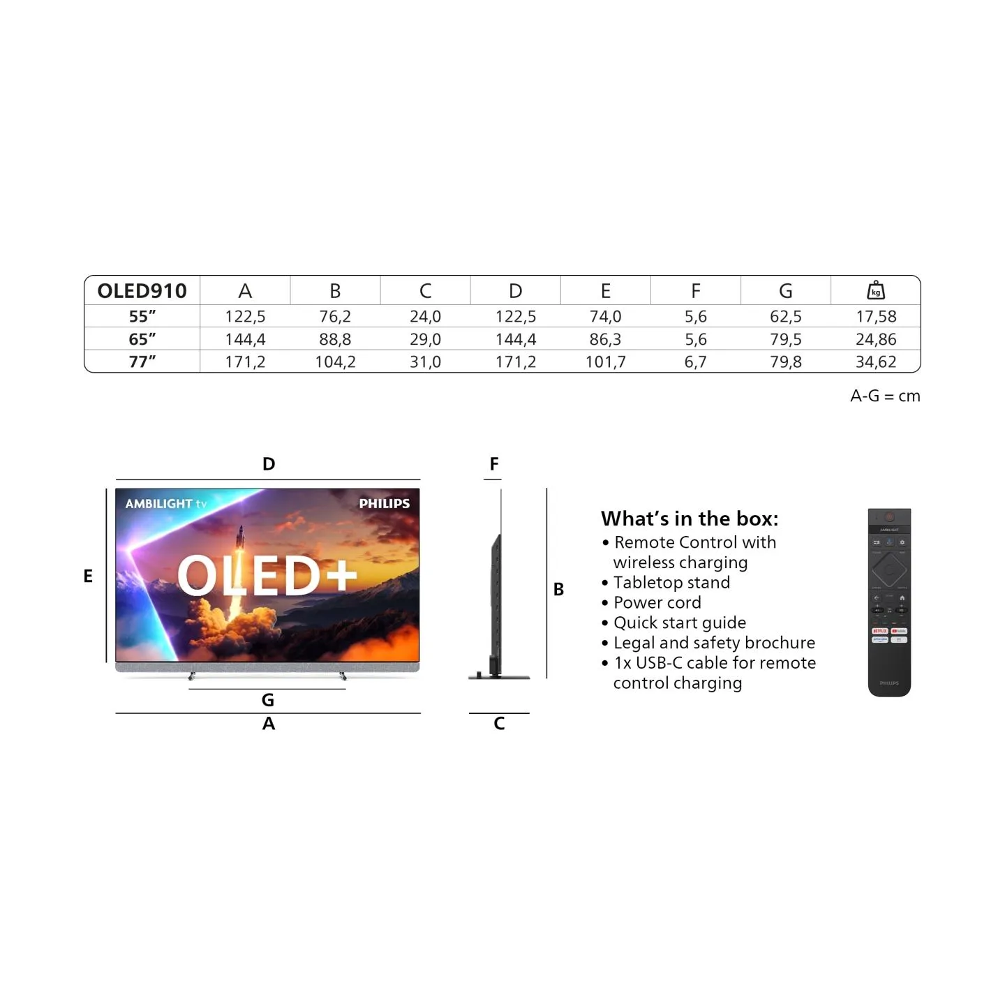 Philips OLED Smart Ambilight TV 55OLED910/12 / 55OLED910/12?/PACKAGE