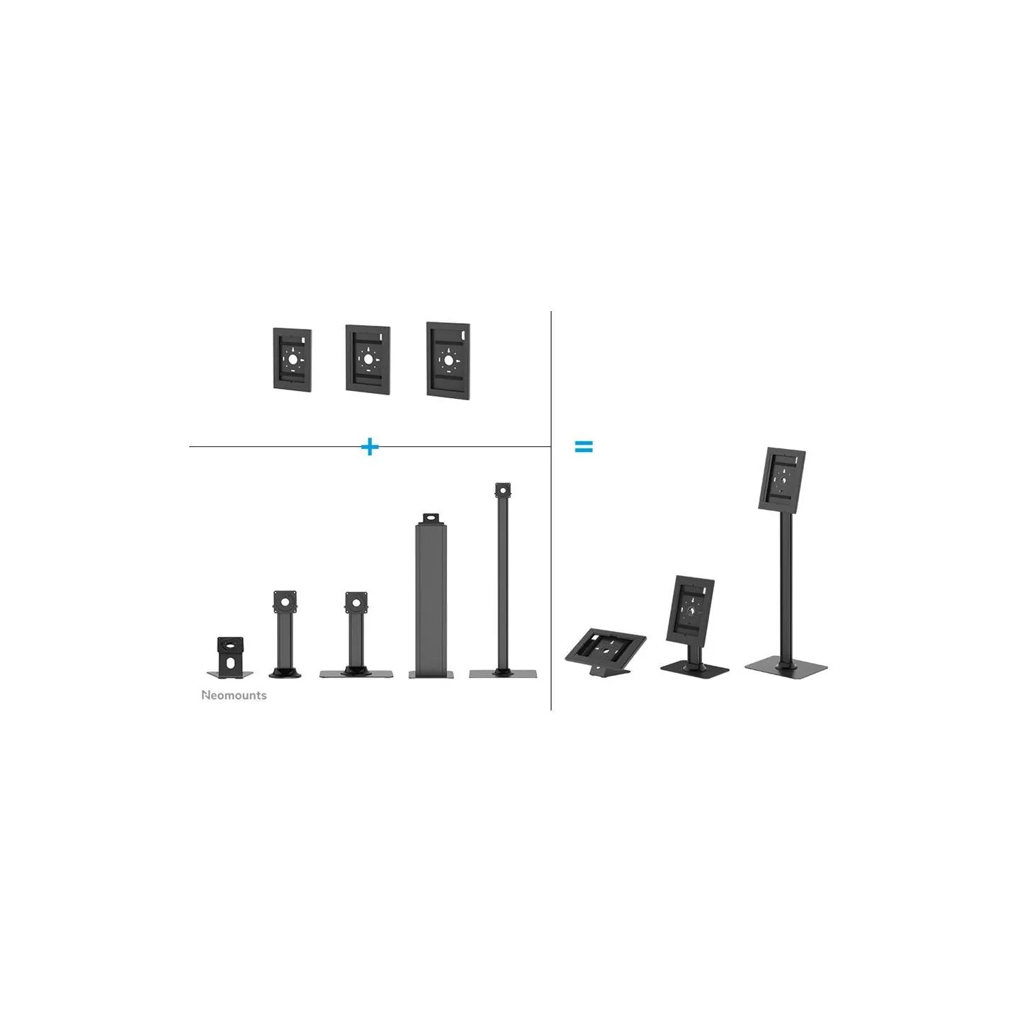 Neomounts Floor stand | FL15-628BL1 | Fixed | Maximum weight (capacity) 3 kg | Black