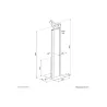 Neomounts Floor stand | FL15-628BL1 | Fixed | Maximum weight (capacity) 3 kg | Black