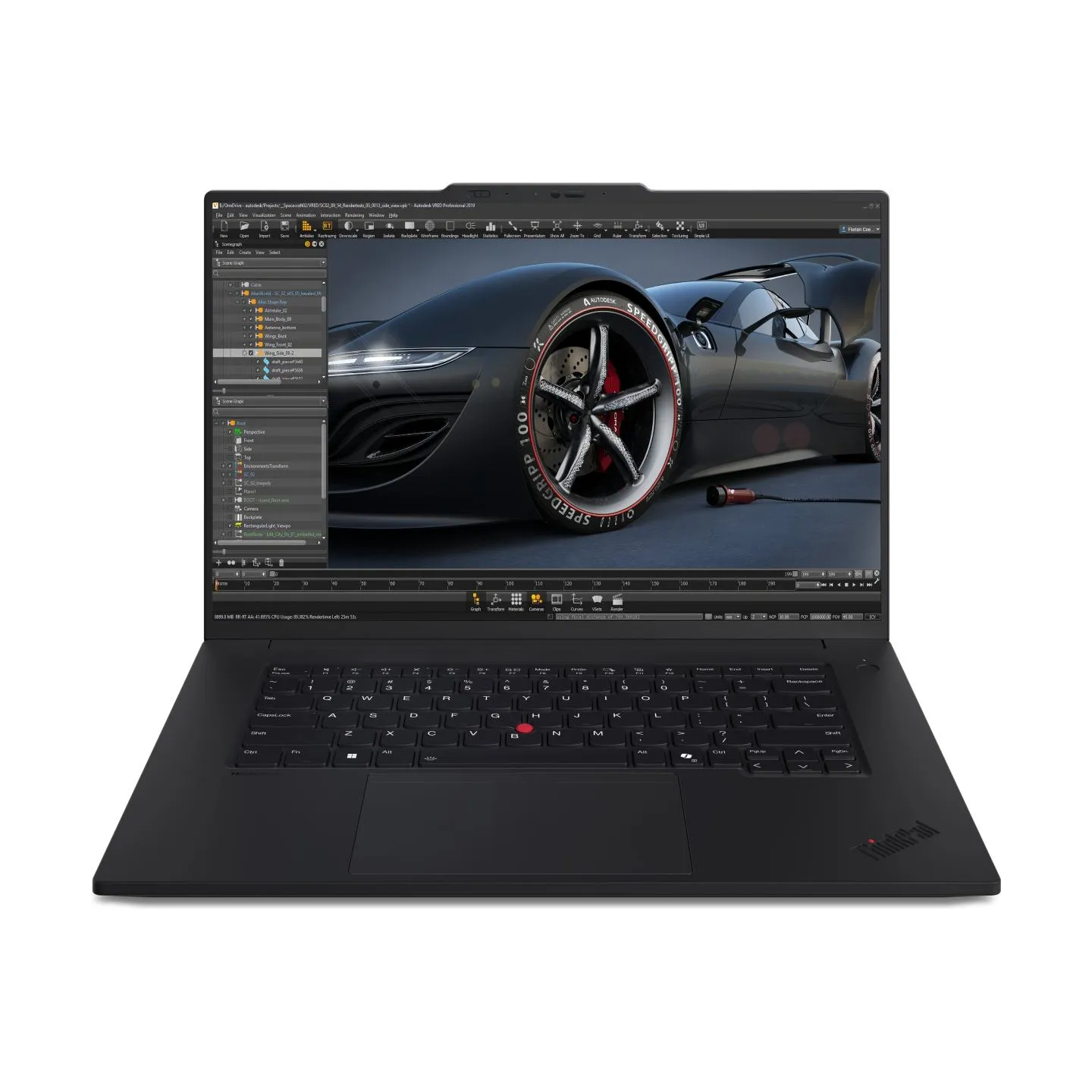 Lenovo ThinkPad P1 Gen 7 MOBILE WORKSTATION Core™ Ultra 7 155H 512GB SSD 16GB 16" (1920x1200) WIN11 Pro NVIDIA® RTX 1000 6144MB 