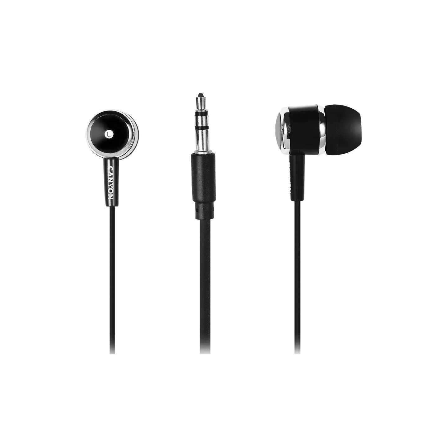 Canyon headphones EPM-01 Mic 1.2m Black