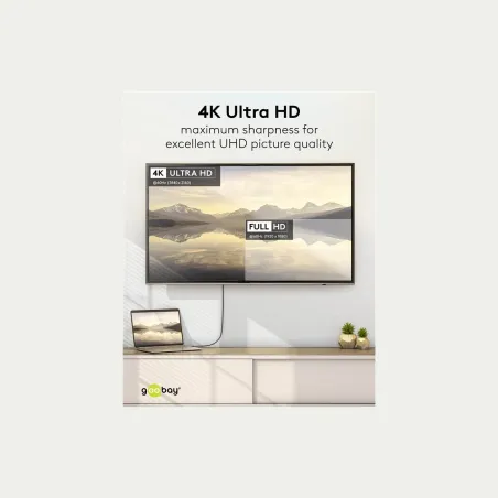 Goobay USB-C to HDMI Cable 4K at 60 Hz, 1 m | 75696
