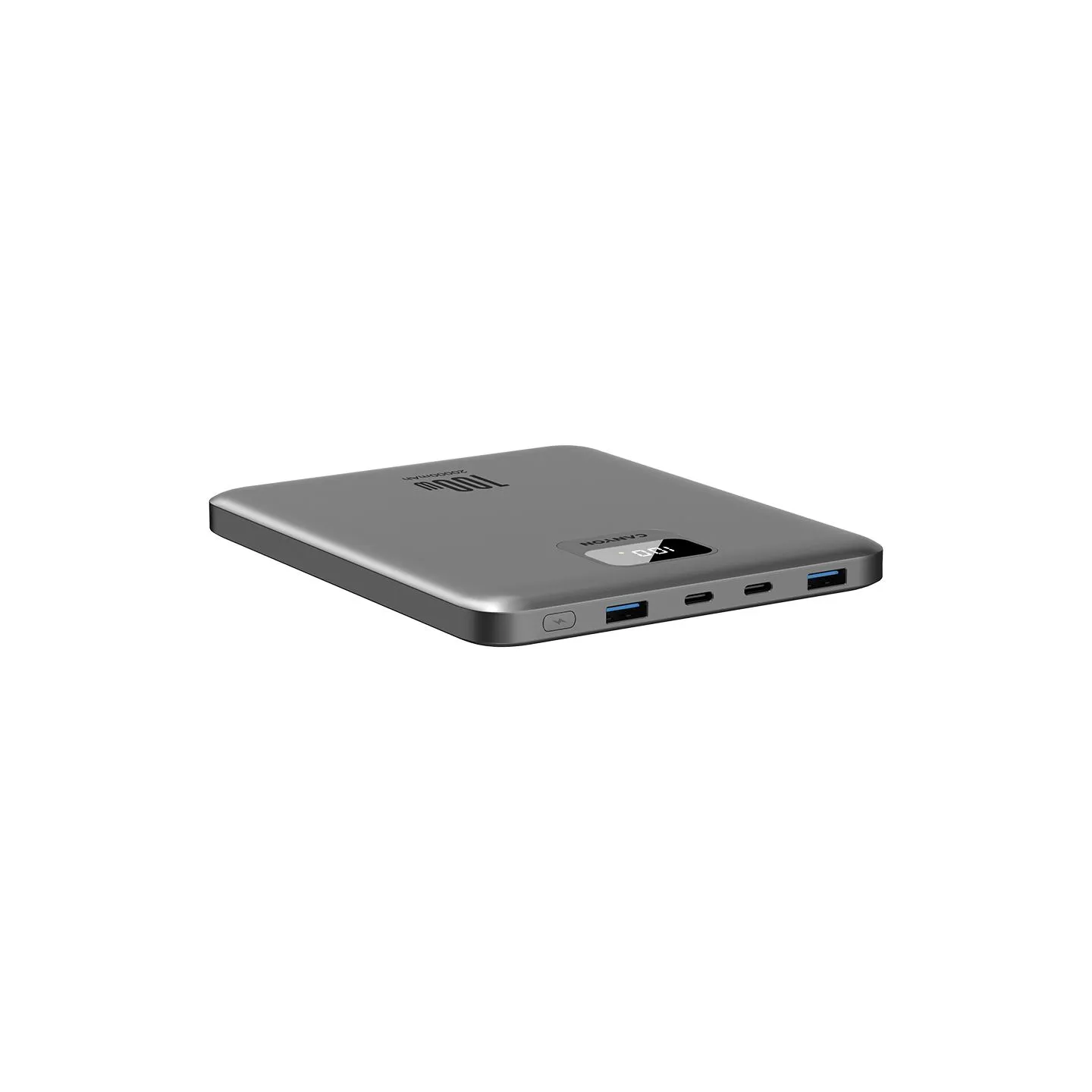 Canyon power bank PB-2008 LED FLAT 20000 mAh PD100W QC3.0 Dark Grey