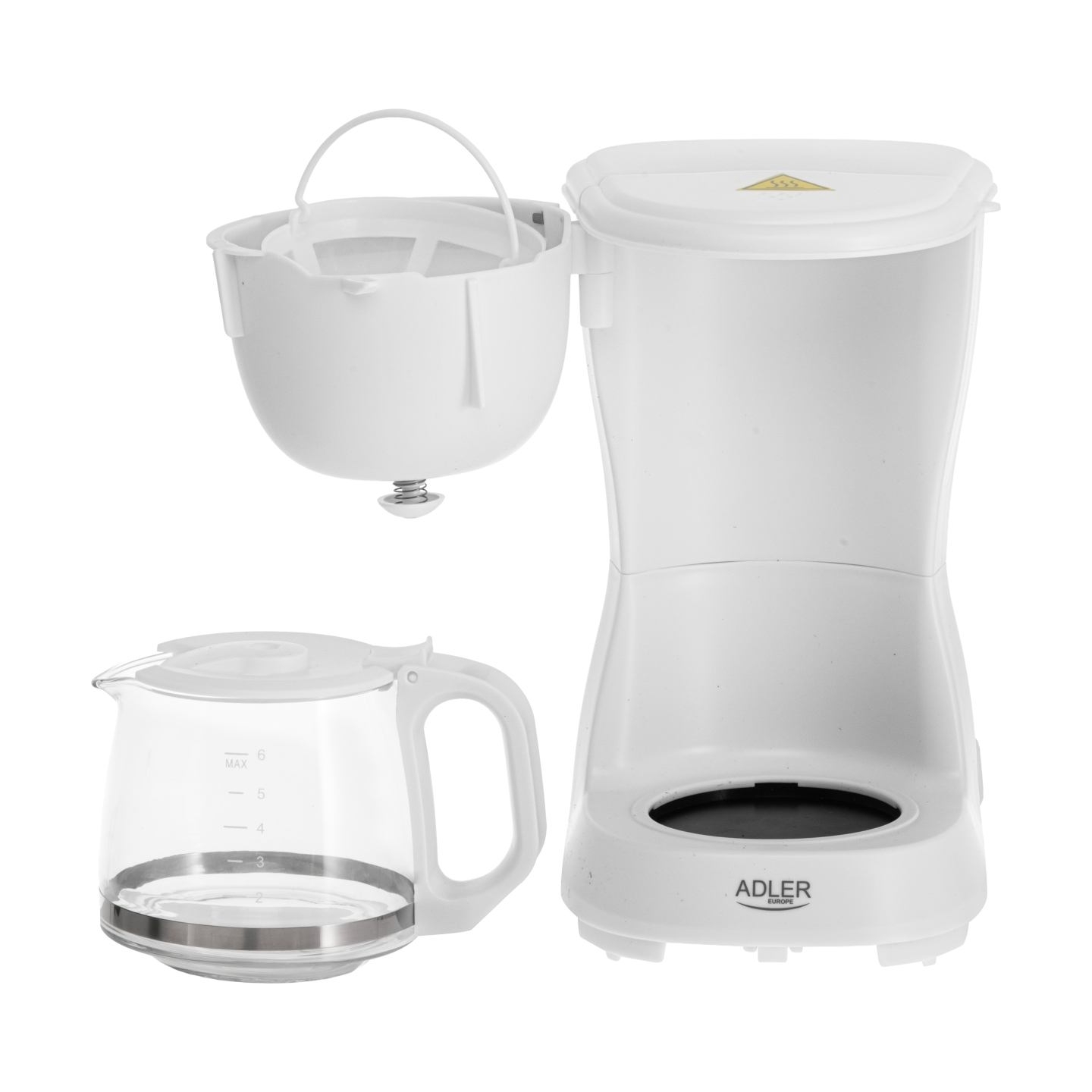 Adler Coffee Maker | AD 4381w | Drip | 600 W | White