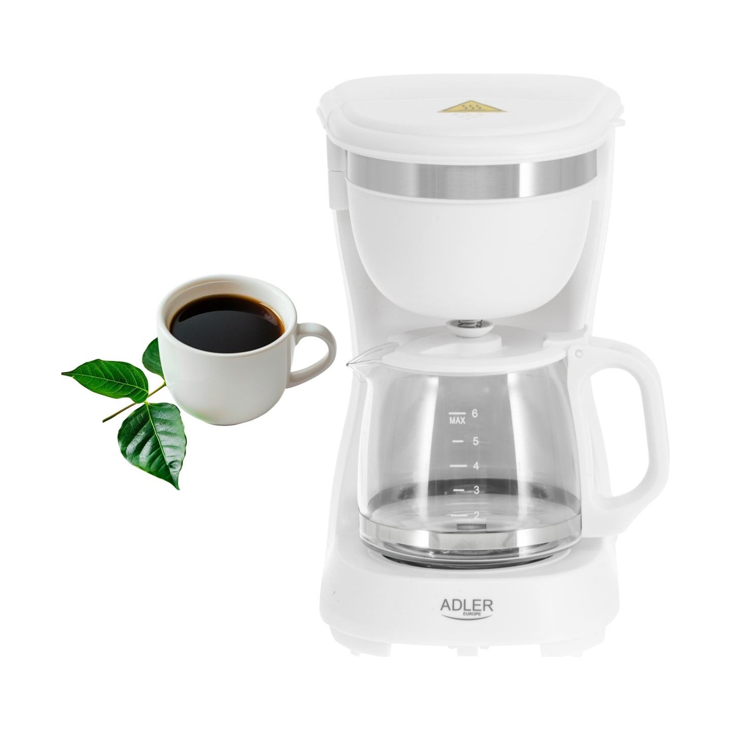 Adler Coffee Maker | AD 4381w | Drip | 600 W | White