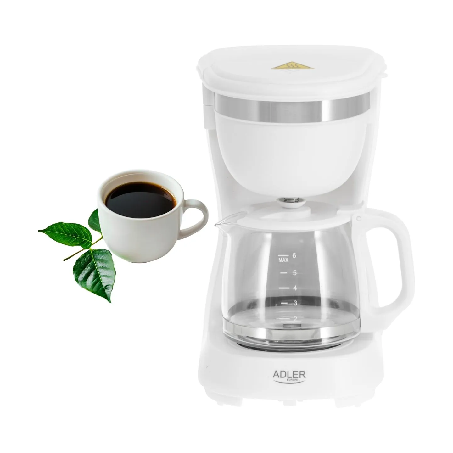Adler Coffee Maker | AD 4381w | Drip | 600 W | White