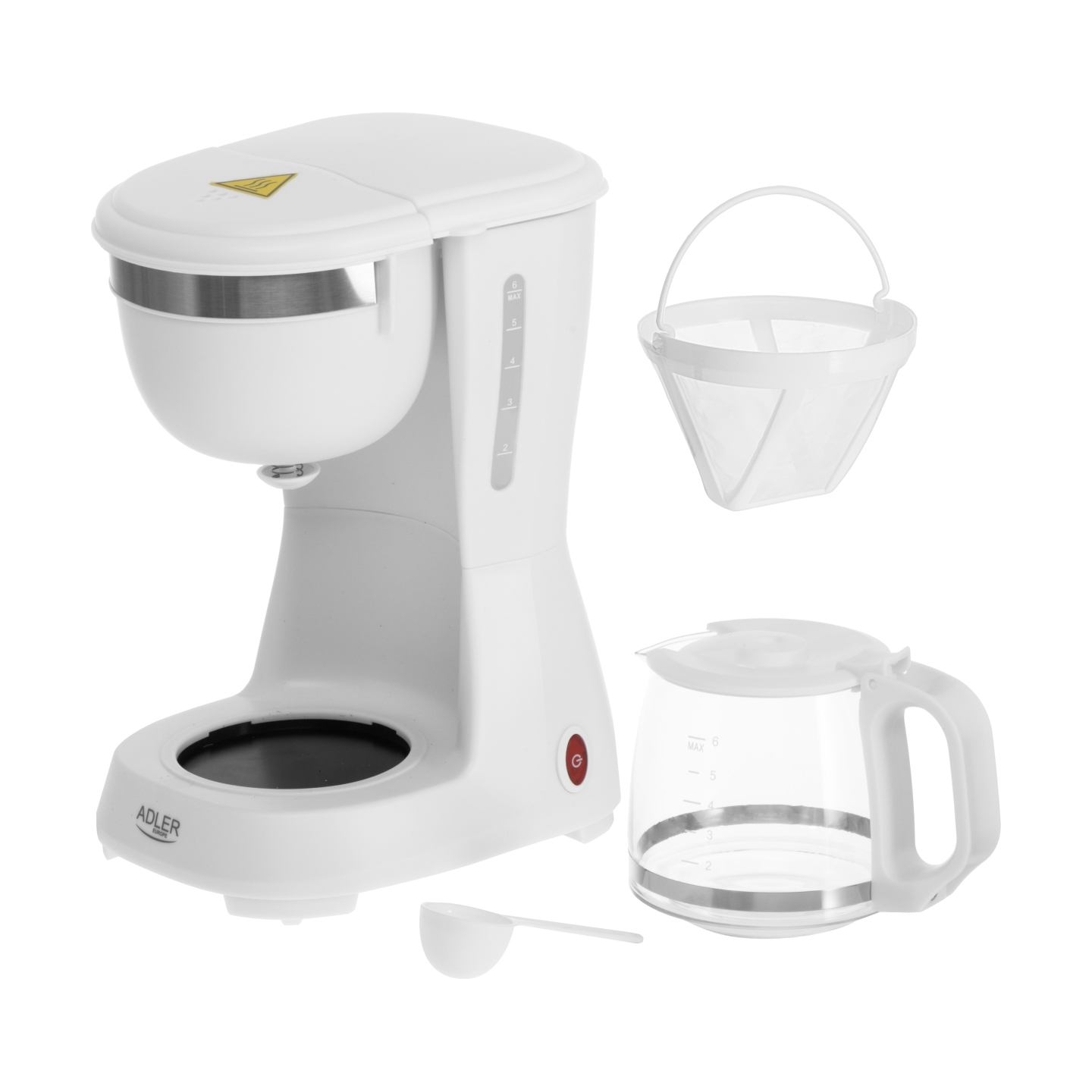 Adler Coffee Maker | AD 4381w | Drip | 600 W | White