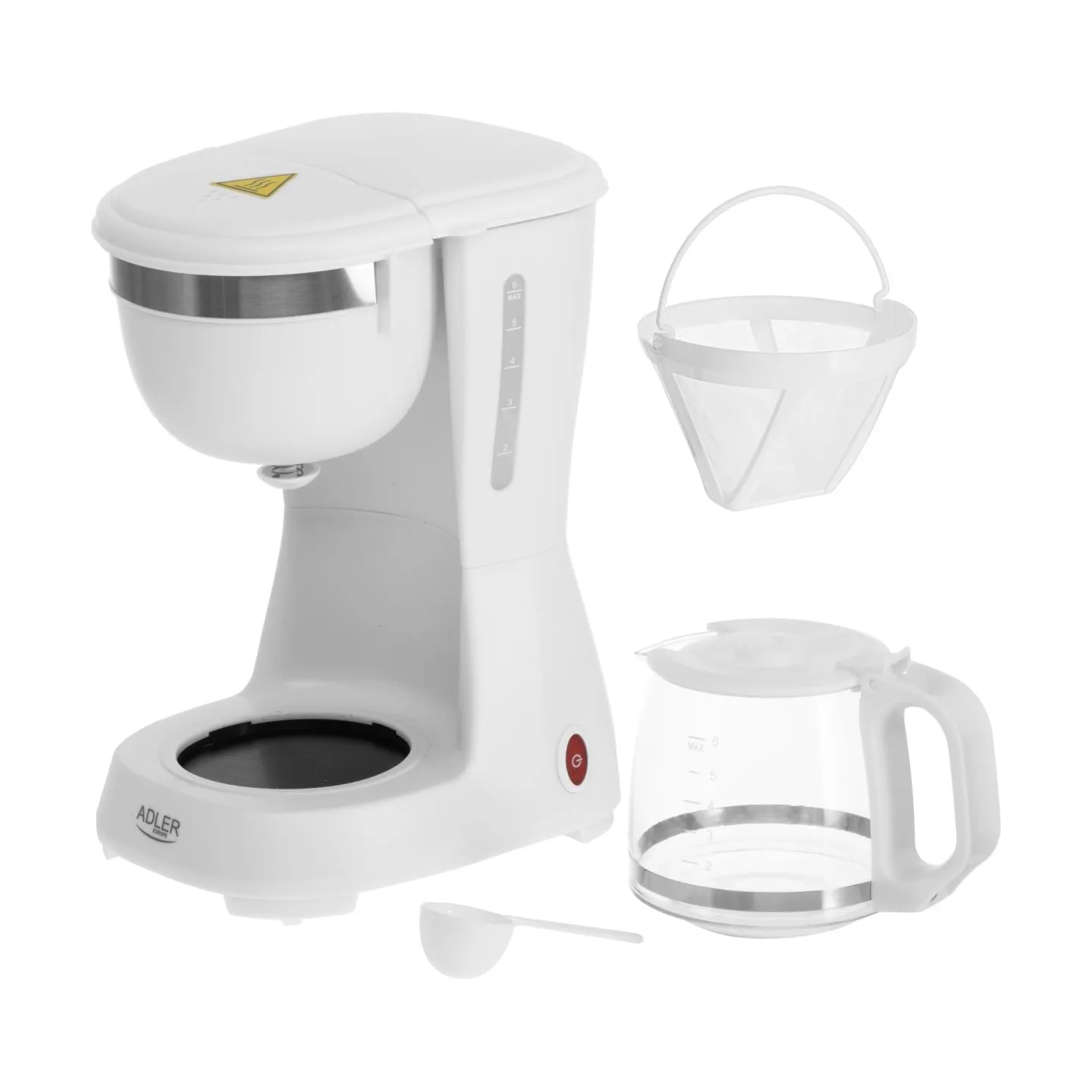 Adler Coffee Maker | AD 4381w | Drip | 600 W | White