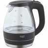 Adler | Kettle | AD 1224 | Standard | 2000 W | 1.5 L | Glass | 360° rotational base | Black