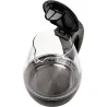 Adler | Kettle | AD 1224 | Standard | 2000 W | 1.5 L | Glass | 360° rotational base | Black