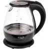 Adler | Kettle | AD 1224 | Standard | 2000 W | 1.5 L | Glass | 360° rotational base | Black