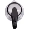 Adler | Kettle | AD 1224 | Standard | 2000 W | 1.5 L | Glass | 360° rotational base | Black