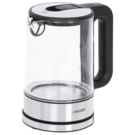 Mesko | Kettle | MS 1301b | Electric | 1850 W | 1.7 L | Glass | 360° rotational base | Black