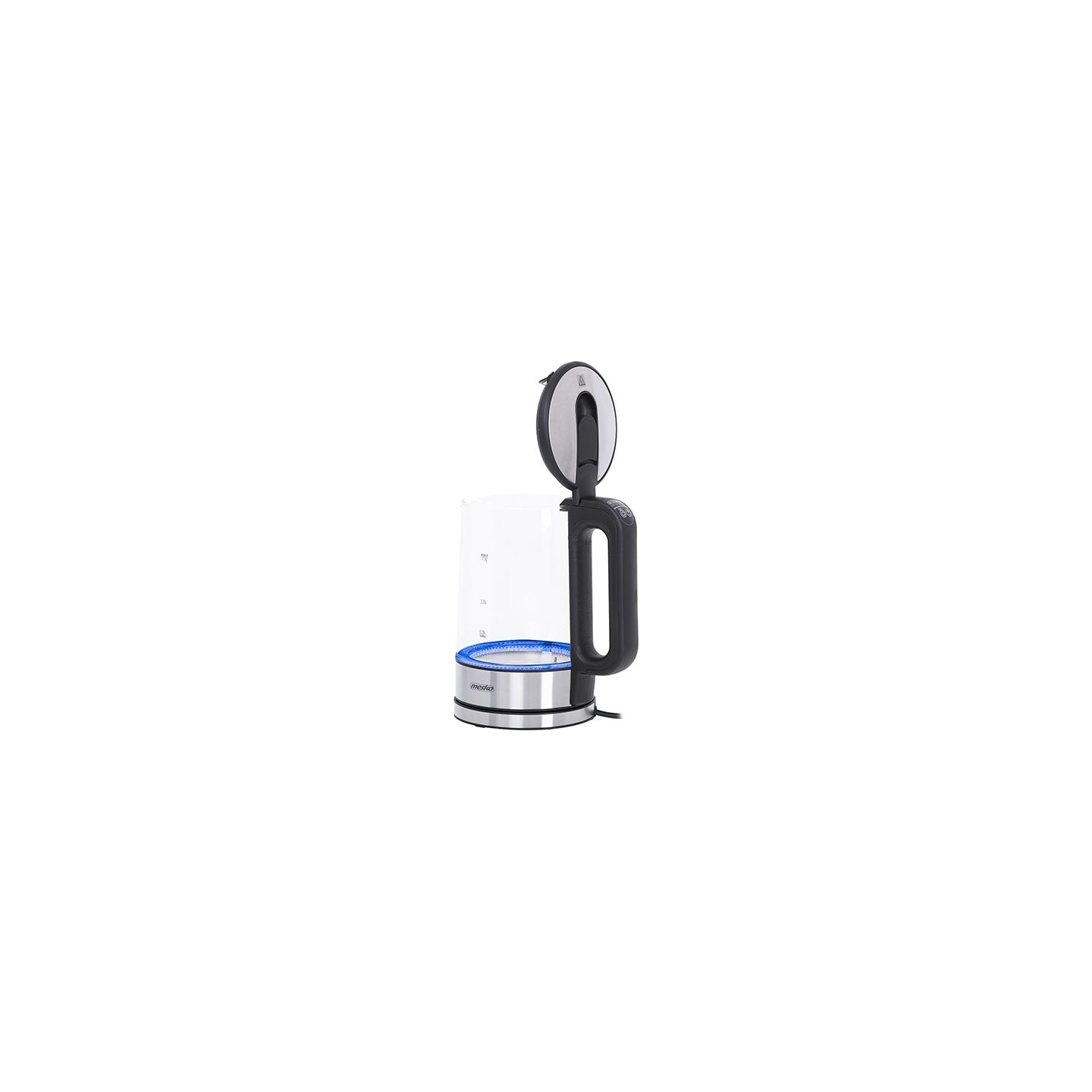 Mesko | Kettle | MS 1301b | Electric | 1850 W | 1.7 L | Glass | 360° rotational base | Black
