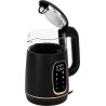 Adler Kettle with LED Display | AD 1305 | Electric | 2200 W | 1.7 L | Plastic | 360° rotational base | Black/Gold