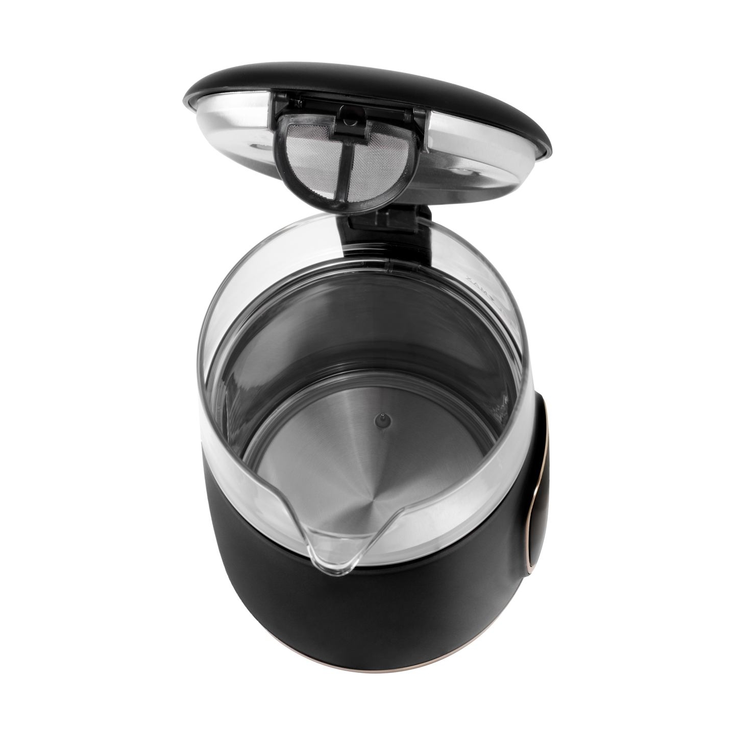 Adler Kettle with LED Display | AD 1305 | Electric | 2200 W | 1.7 L | Plastic | 360° rotational base | Black/Gold