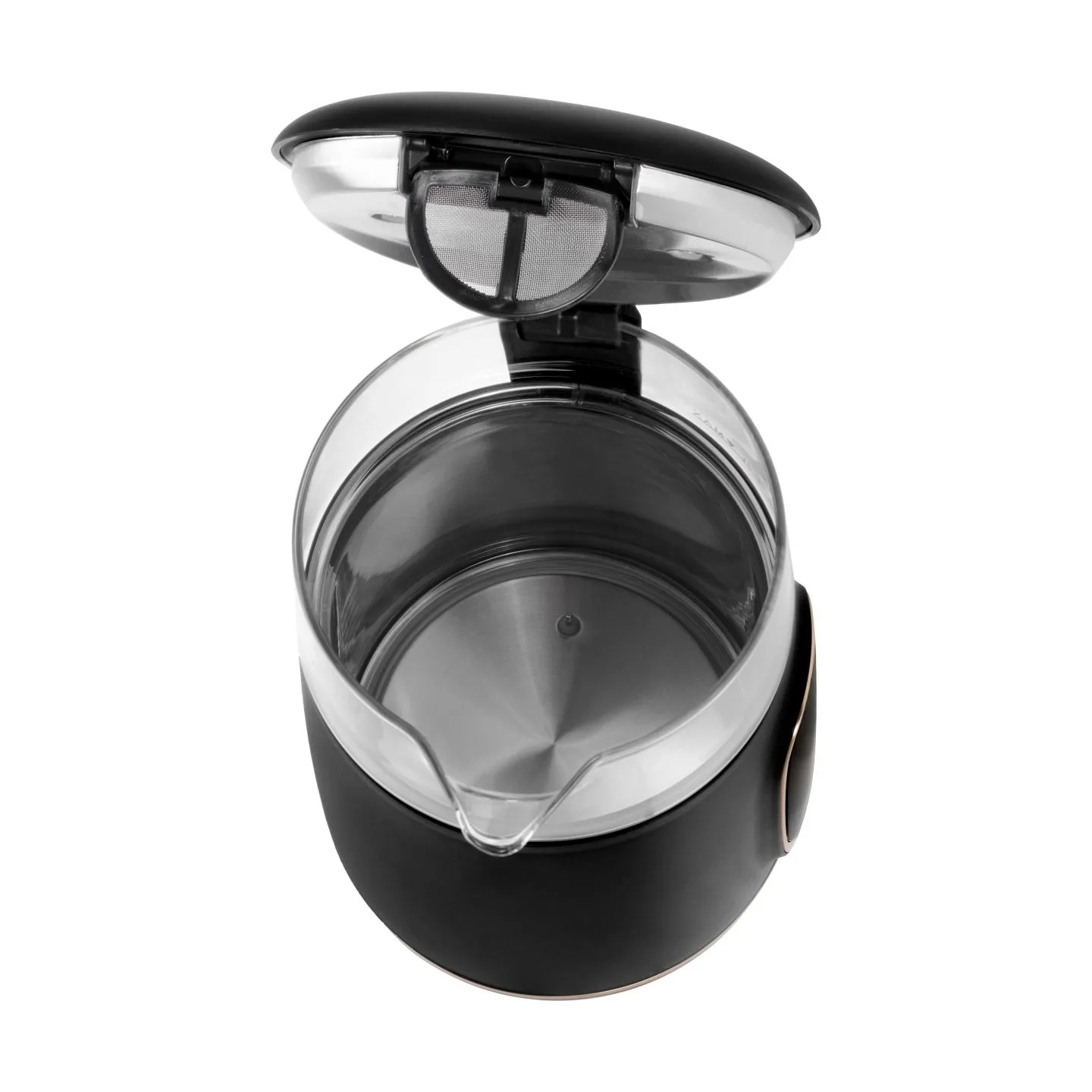 Adler Kettle with LED Display | AD 1305 | Electric | 2200 W | 1.7 L | Plastic | 360° rotational base | Black/Gold