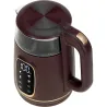 Adler Kettle with LED Display | AD 1305 | Electric | 2200 W | 1.7 L | Plastic | 360° rotational base | Burgundy