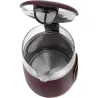 Adler Kettle with LED Display | AD 1305 | Electric | 2200 W | 1.7 L | Plastic | 360° rotational base | Burgundy