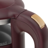 Adler Kettle with LED Display | AD 1305 | Electric | 2200 W | 1.7 L | Plastic | 360° rotational base | Burgundy