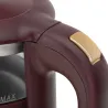 Adler Kettle with LED Display | AD 1305 | Electric | 2200 W | 1.7 L | Plastic | 360° rotational base | Burgundy