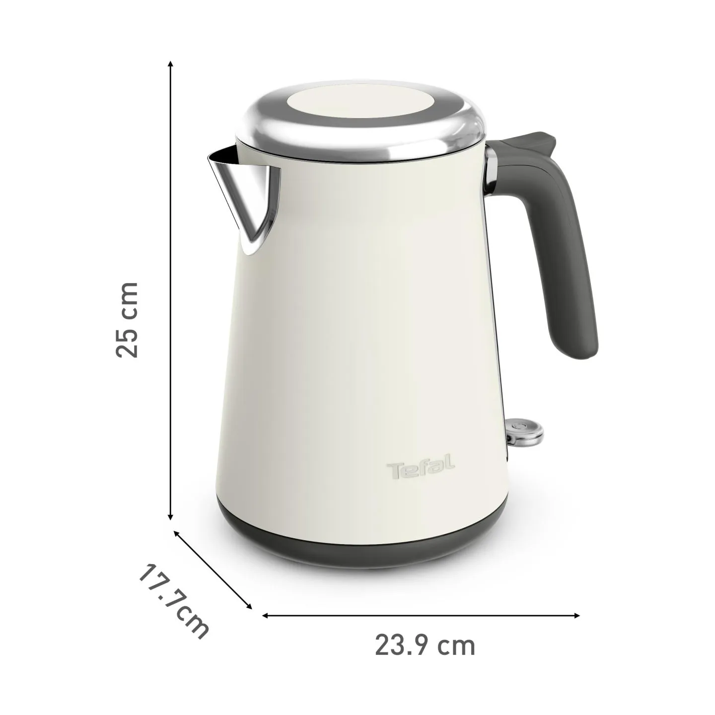 Tefal Kettle | Collection KI666AE0 | Electric | 2400 W | 1.7 L | Stainless steel | 360° rotational base | Ivory