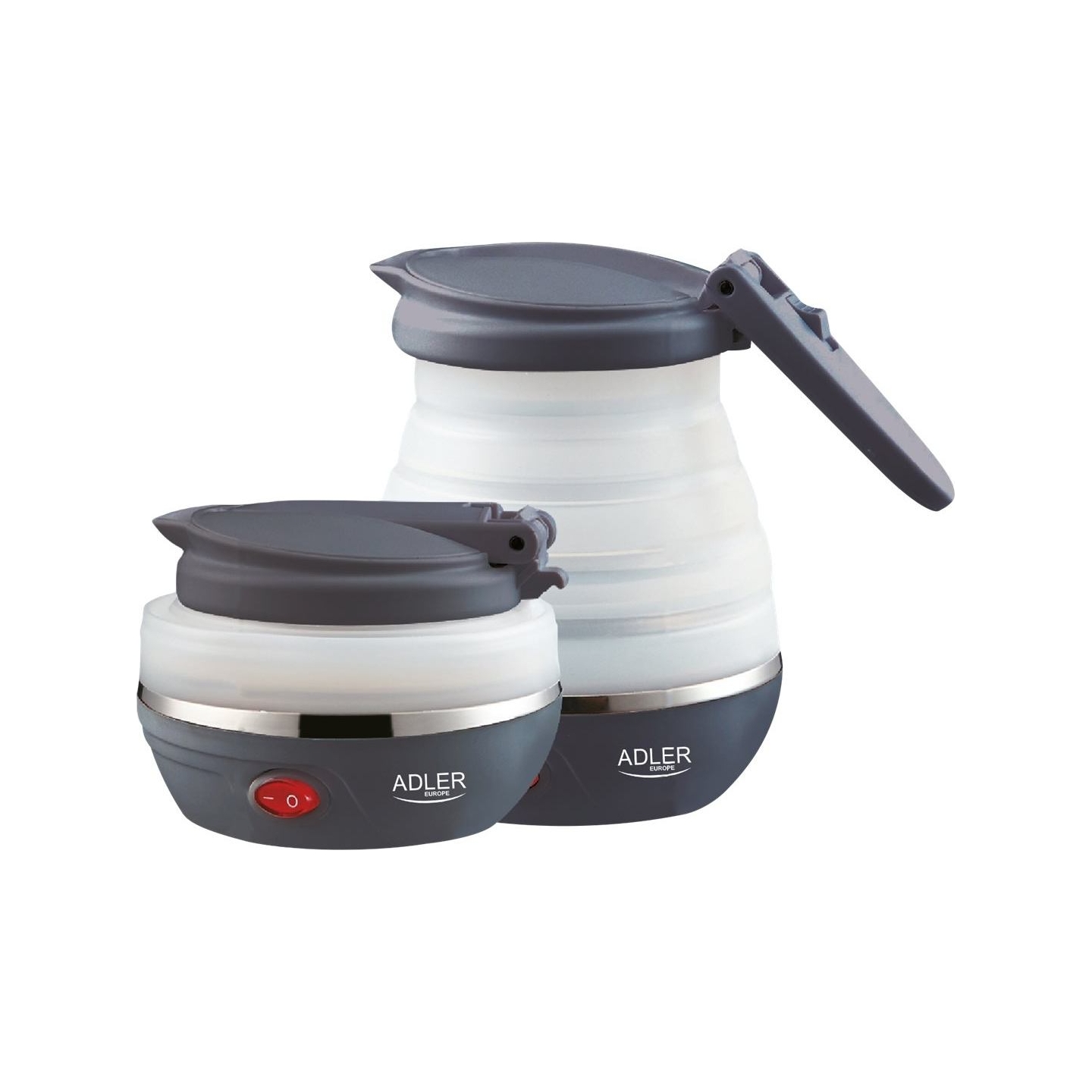 Adler | Travel Kettle | AD 1279 | Electric | 750 W | 0.6 L | Silicon | White
