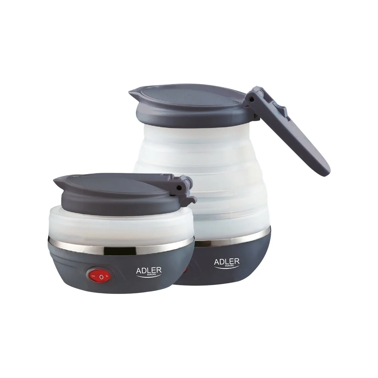 Adler | Travel Kettle | AD 1279 | Electric | 750 W | 0.6 L | Silicon | White